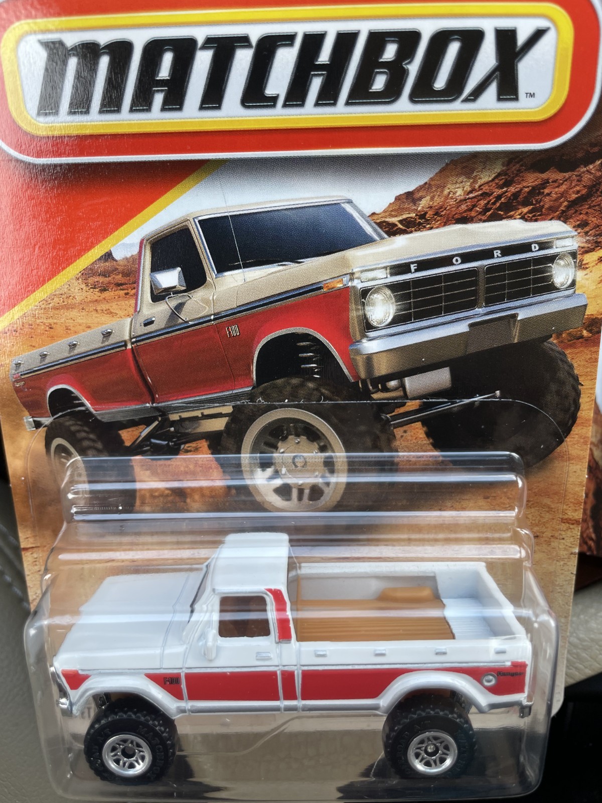 HTF 2026 Matchbox #69 1974 Ford F-100 Ranger CANDY RED/WHITE!