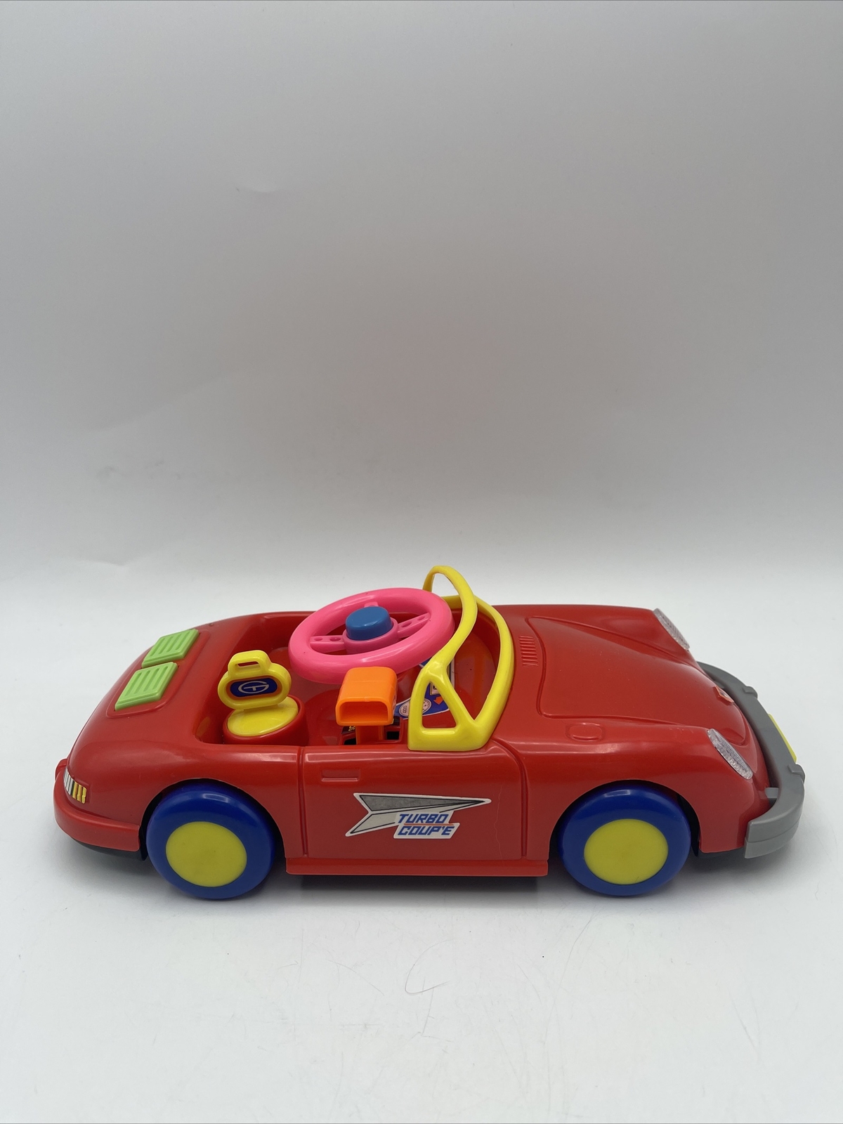 Kids Porsche GT 888 Rare Toy Lights & Sounds Turbo Coupe Vintage HTF RED