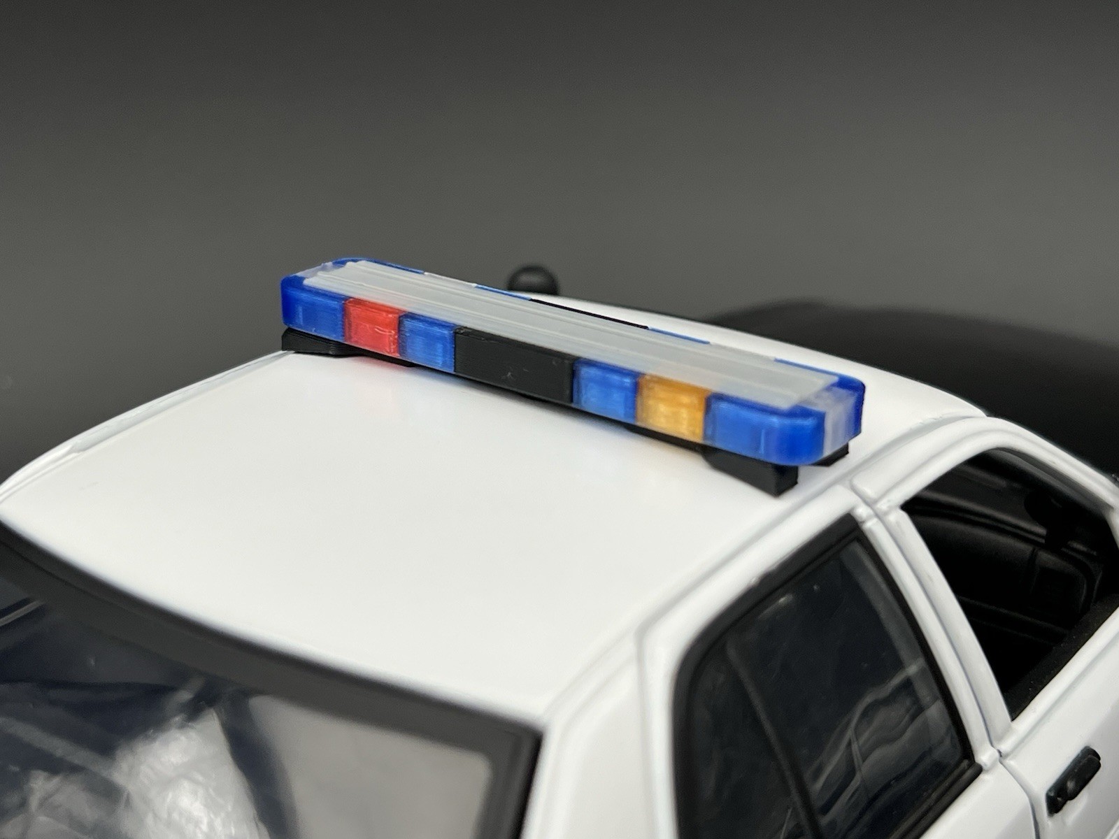 1/18 Scale LED Ready Whelen Edge United Kingdom Police Lightbar Blue Red 1812 UK