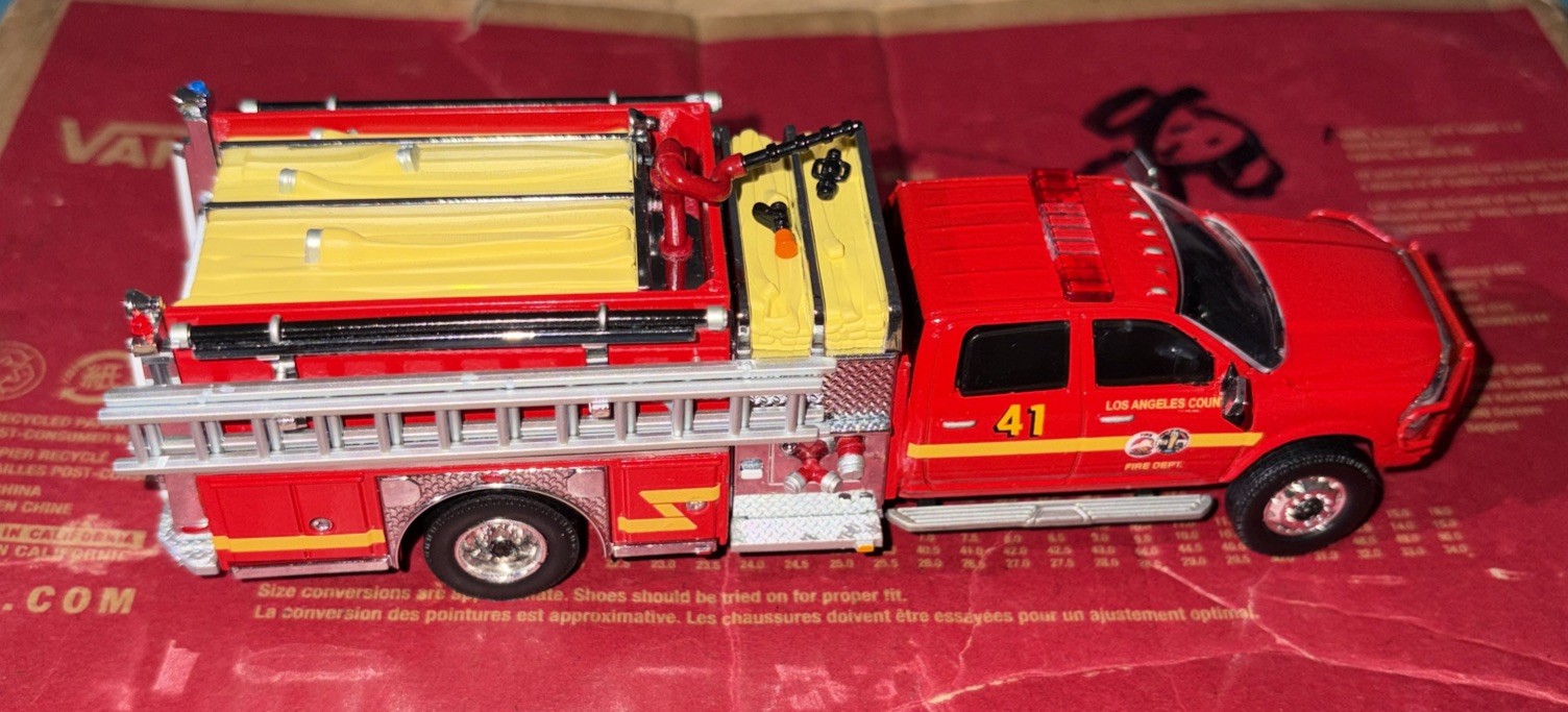 Kitbash Ram 5500 LAcFD Los Angeles County Fire Department Brush Patrol Truck 41