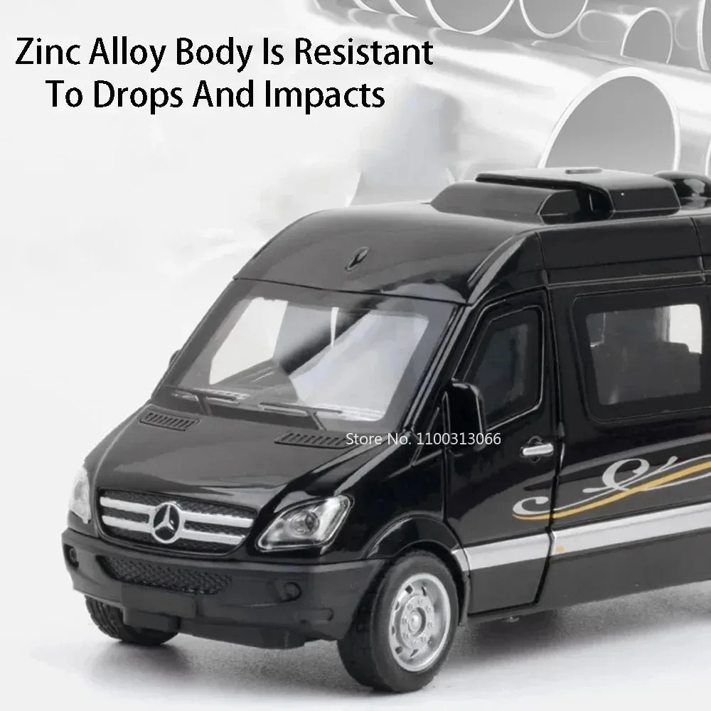 1:32 Sprinter Coaster Alloy Diecast Toys Cars Models Vehicles Pull Back with Sou