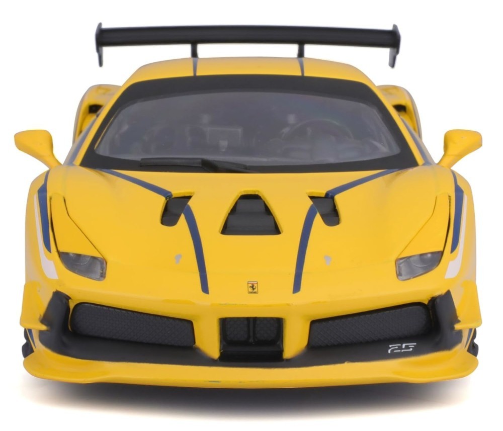 2016 Ferrari 488 challenge #25 1/24 Scale Diecast Model Bburago – YELLOW w/ BOX