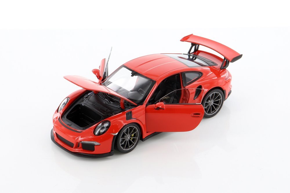 Porsche 911 GT3 RS, Red – Welly 24080/4D – 1/24 scale Diecast Model Toy Car