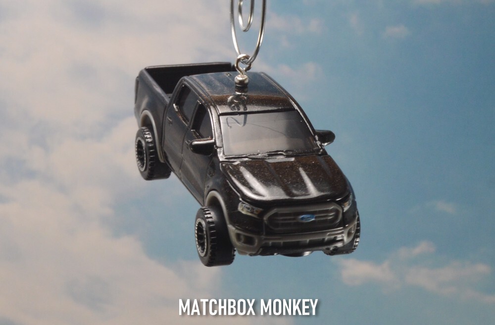 2019 Ford Ranger Pickup Truck Custom Christmas Tree Ornament 4X4 Adorno Black