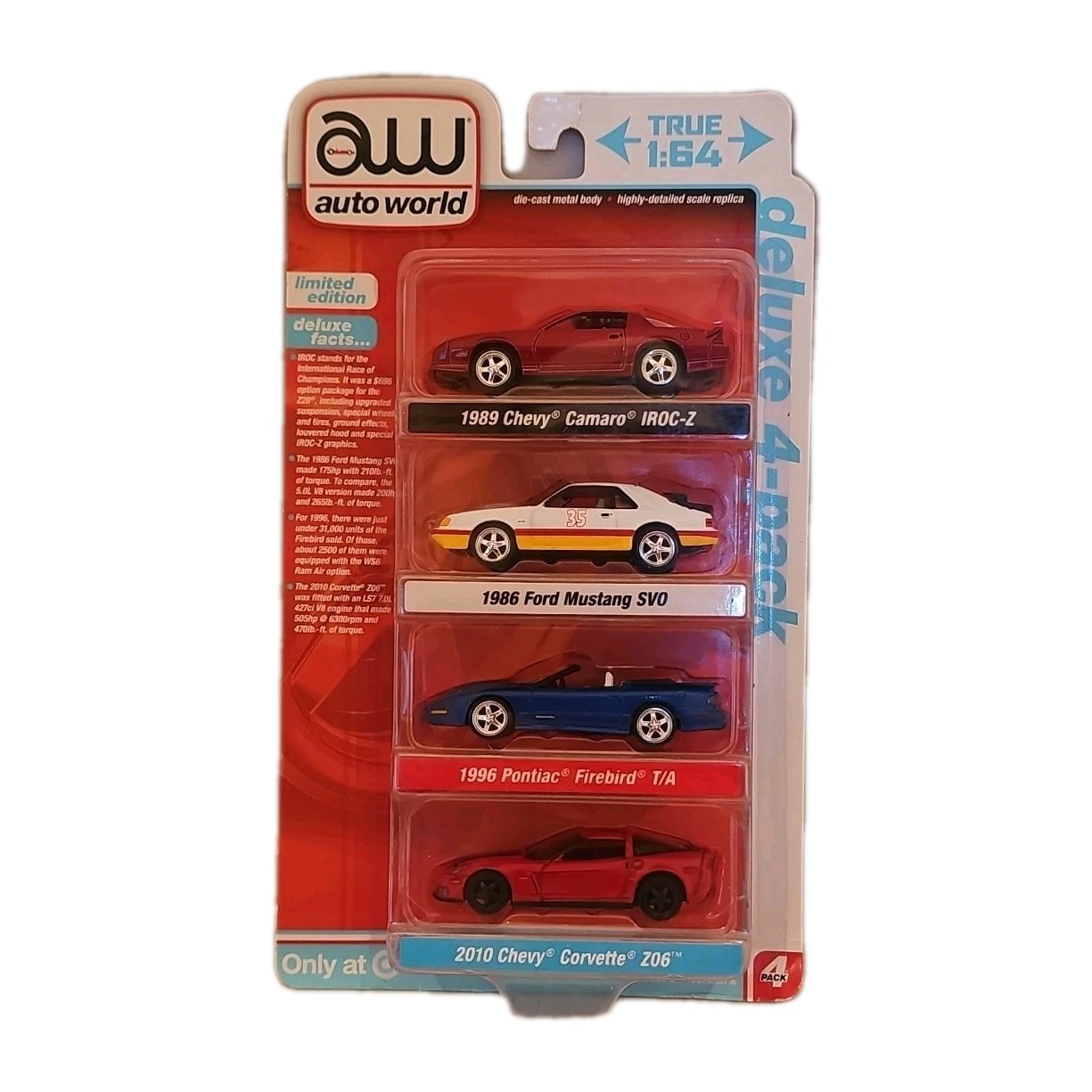 2023 Auto World Deluxe Series R2 Version A Target Exclusive 4-Pack Die-Cast Set