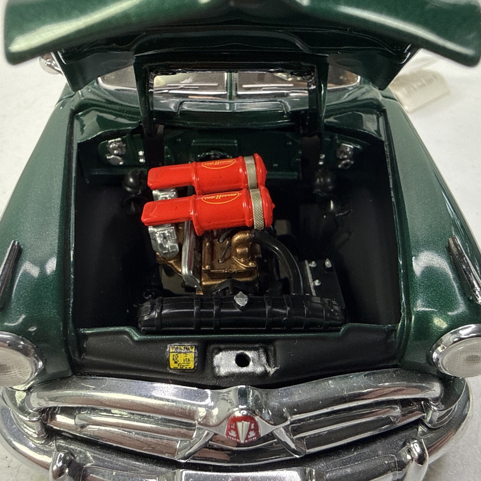 Franklin Mint 1:24 1951 Hudson Hornet Diecast Car Metallic Green w/ Tag *READ*