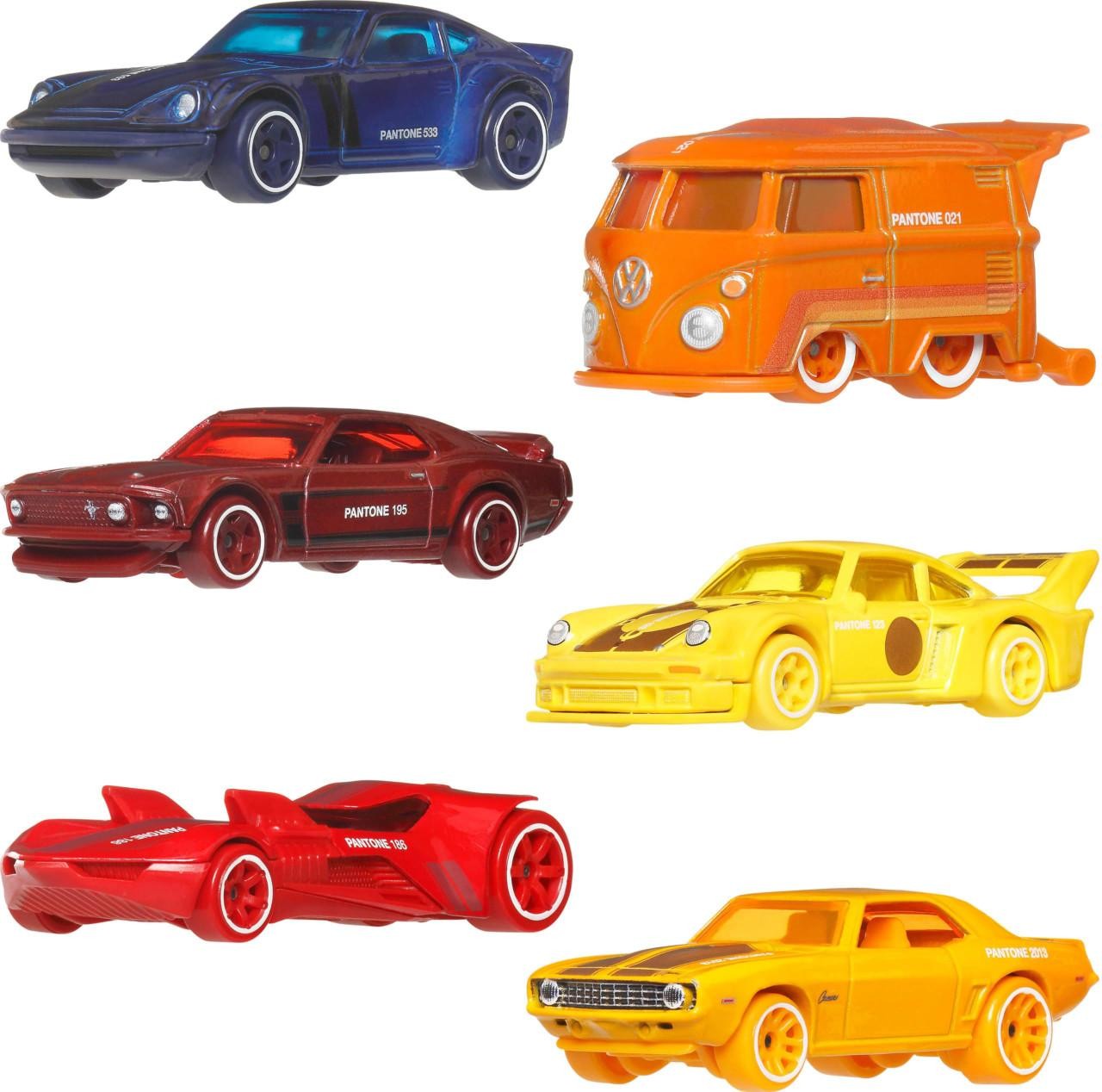 Hot Wheels Silver Series Pantone Set of 6 Die Cast Cars