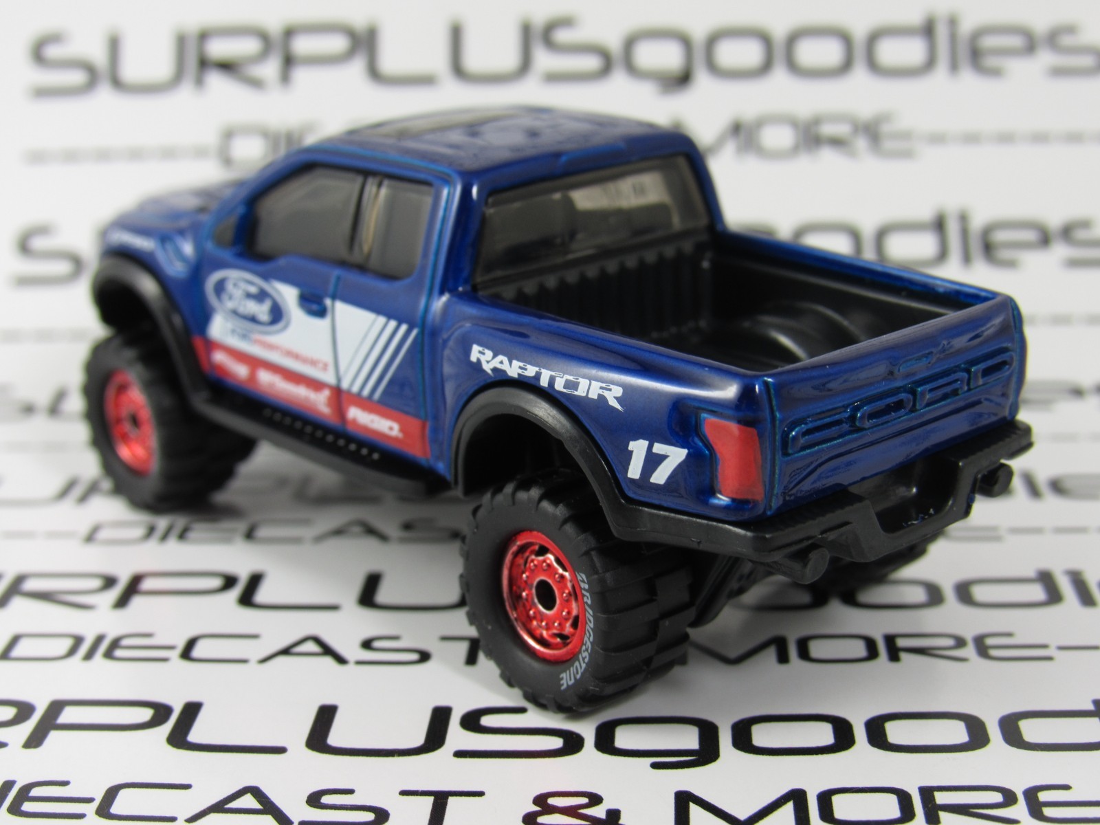 Hot Wheels LOOSE 2017 ’17 FORD F150 F-150 RAPTOR Custom Swap w/Real Riders R