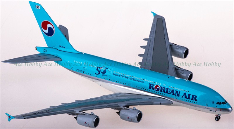 for JC Wings for Korean Air for Airbus A380 HL7614 50 Years 1:400 Model
