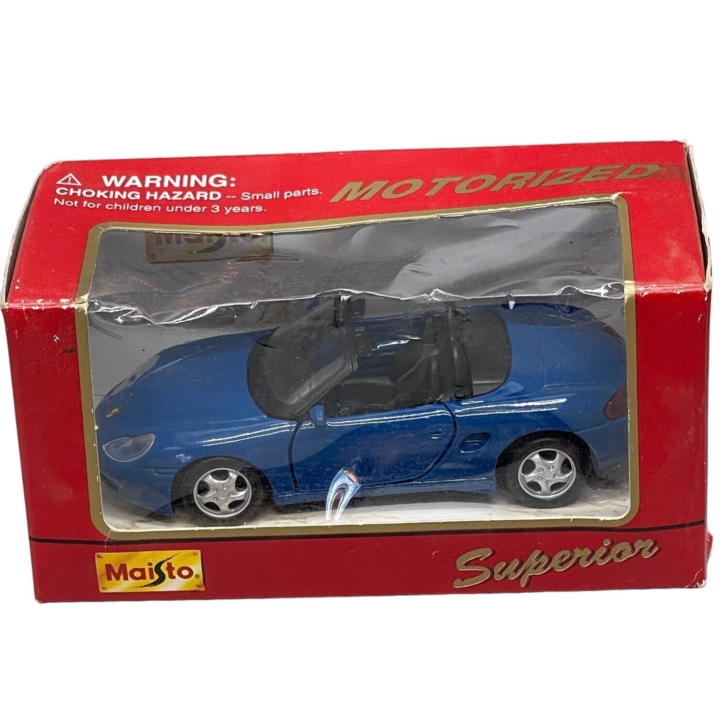 Maisto Superior Die Cast Opening Doors Pull Back Action 1999 Blue READ New