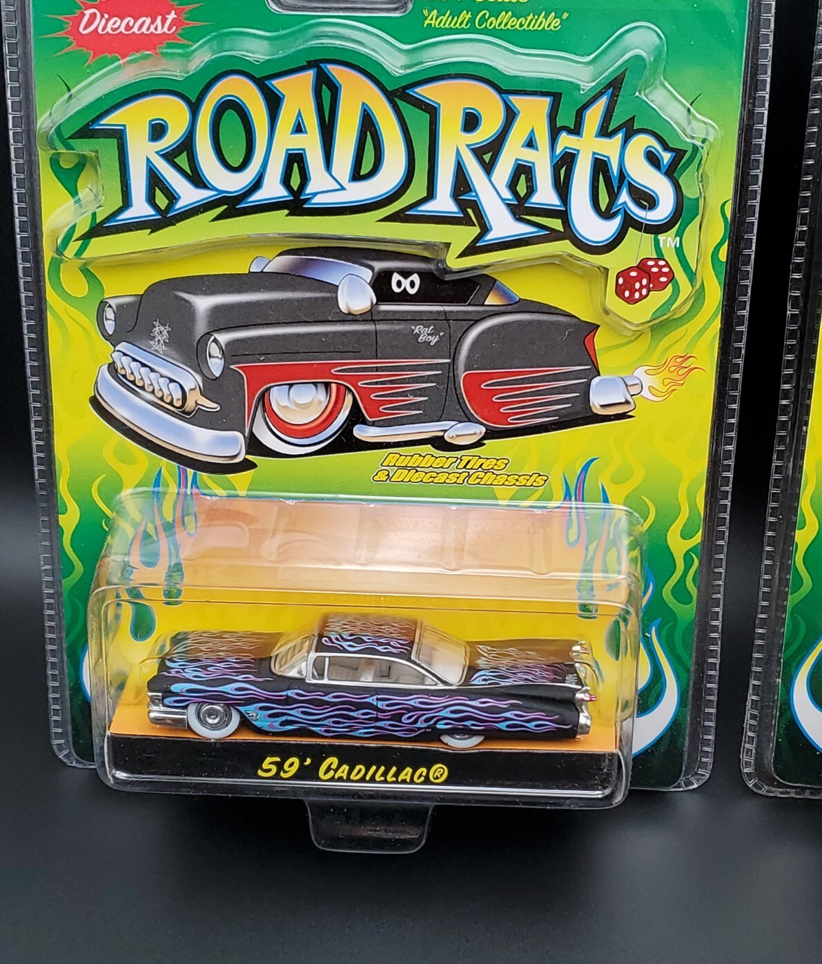 2002 Jada Toys Road Rats Diecast 59 Cadillac Varation Lot Of 2