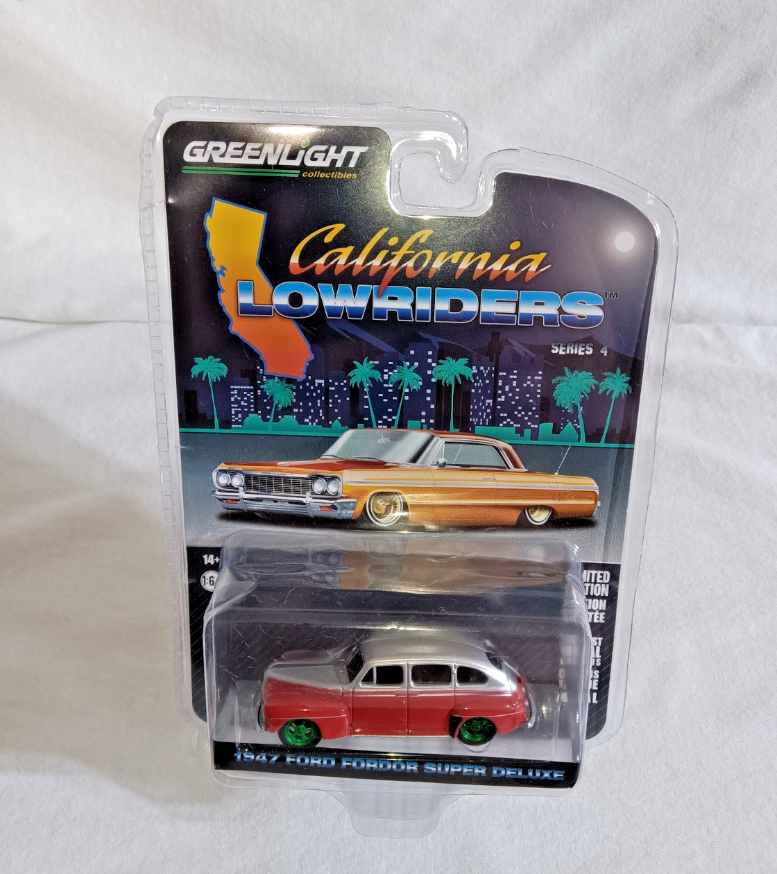 1:64 CHASE CALIFORNIA LOWRIDERS 1947 FORD FORDOR SUPER DELUXE OUT OF PRODUCTION!