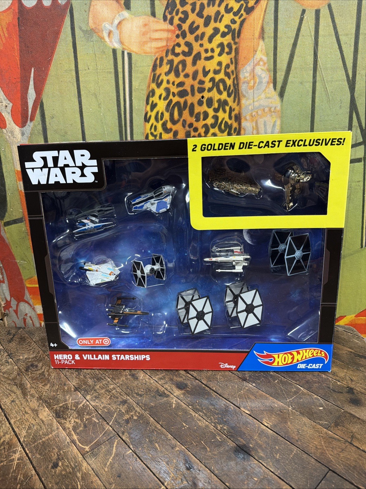 HOT WHEELS DIECAST DISNEY STAR WARS HERO & VILLAIN STARSHIPS 11 PACK FIGURE RARE