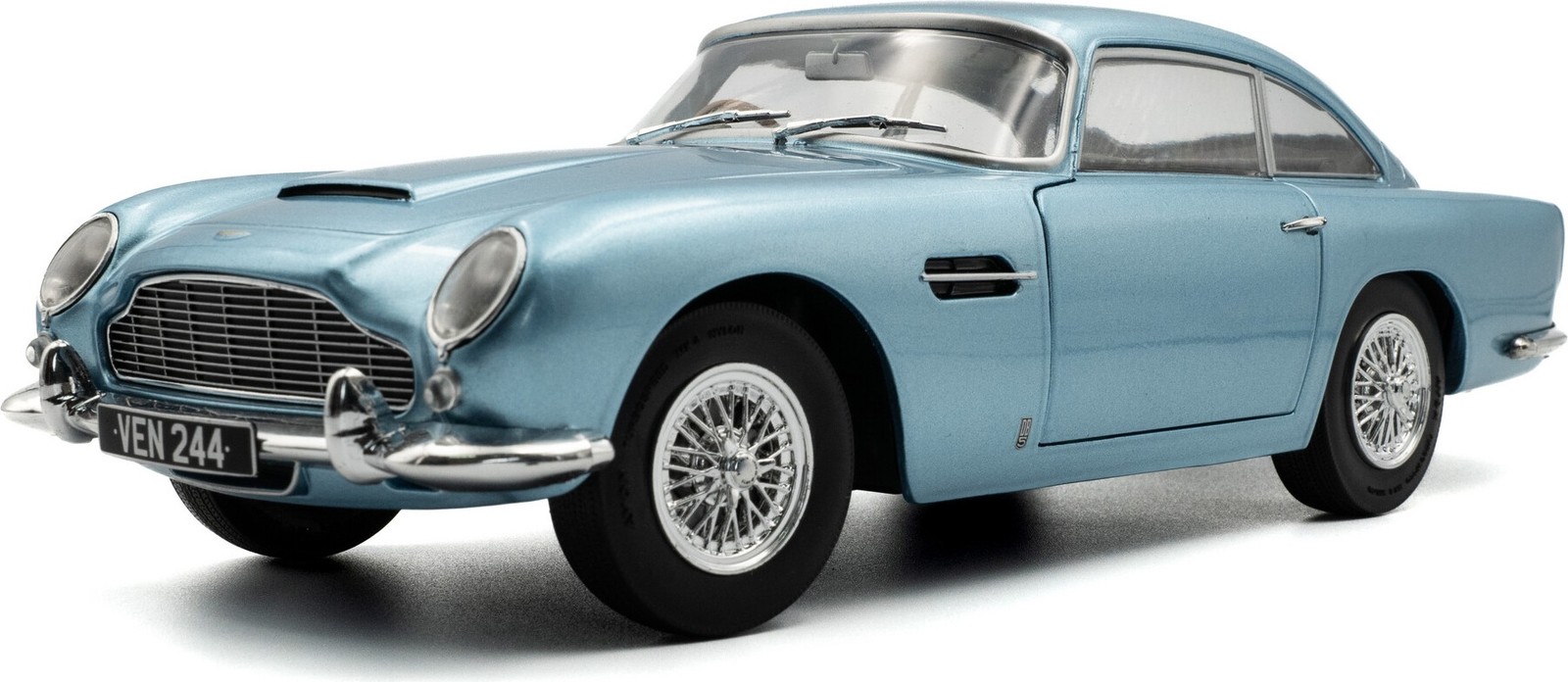 1964 Aston Martin DB5 Light Blue Metallic in 1:18 scale by Solido