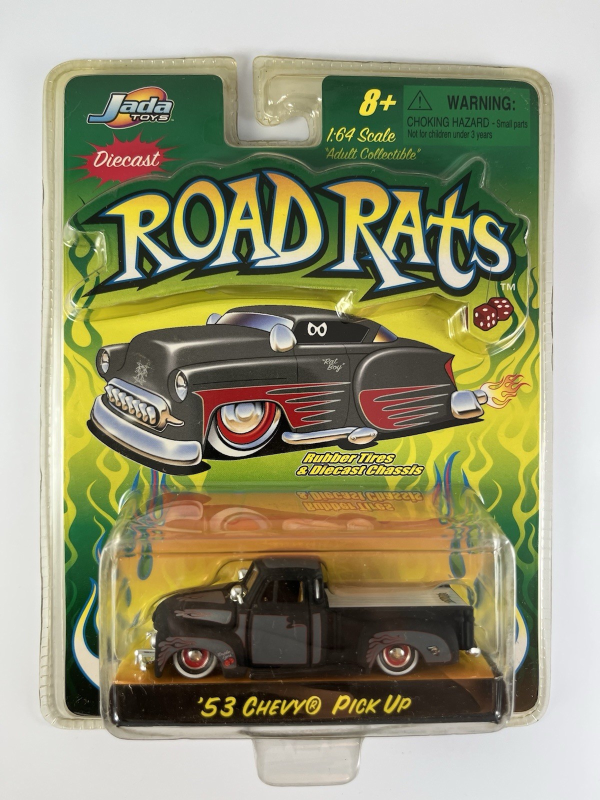 1953 Chevy Pick Up 2002 Jada Toys Road Rats 1:64 Truck NEW Sealed Black Vintage