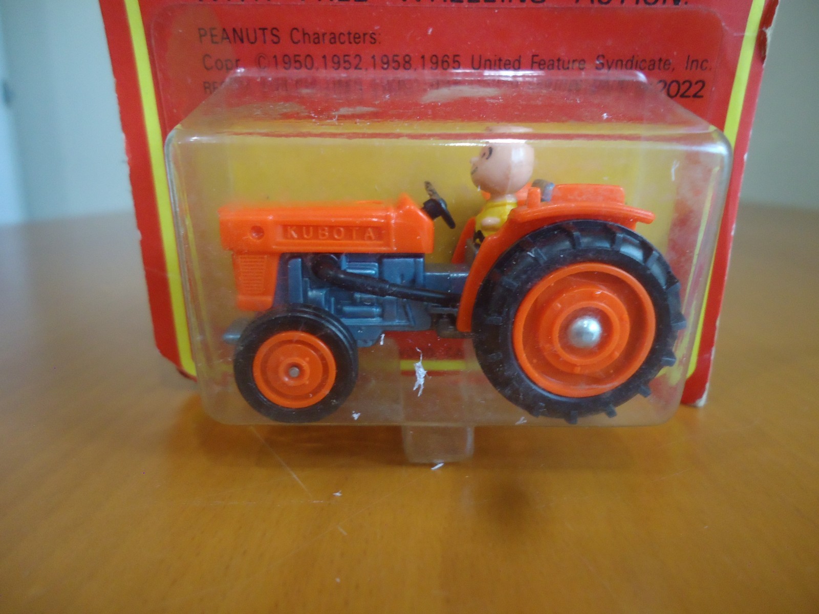 Vintage 1964 Aviva Charlie Brown Tractor Mini Die Cast