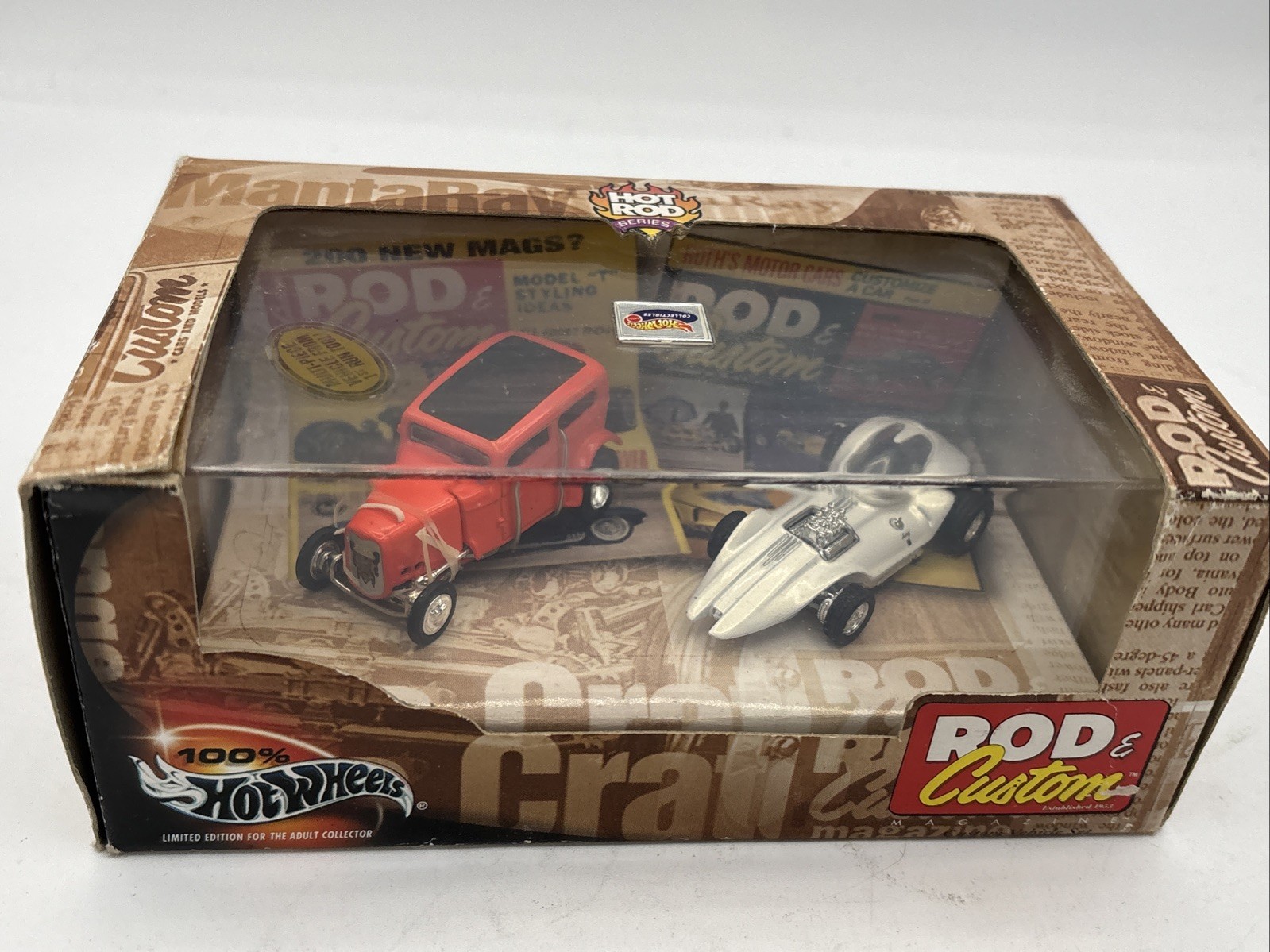 Hot Wheels 2-Car Set Rod & Custom Magazine Hot Rod Series #6 Diecast 1:64 DC1