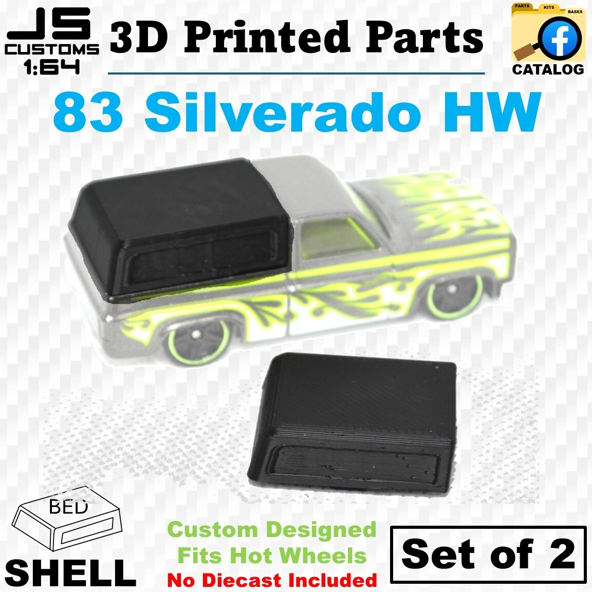 83 Silverado Hot Wheels – Lift Kit – 3D Printed Parts Only – JS Customs