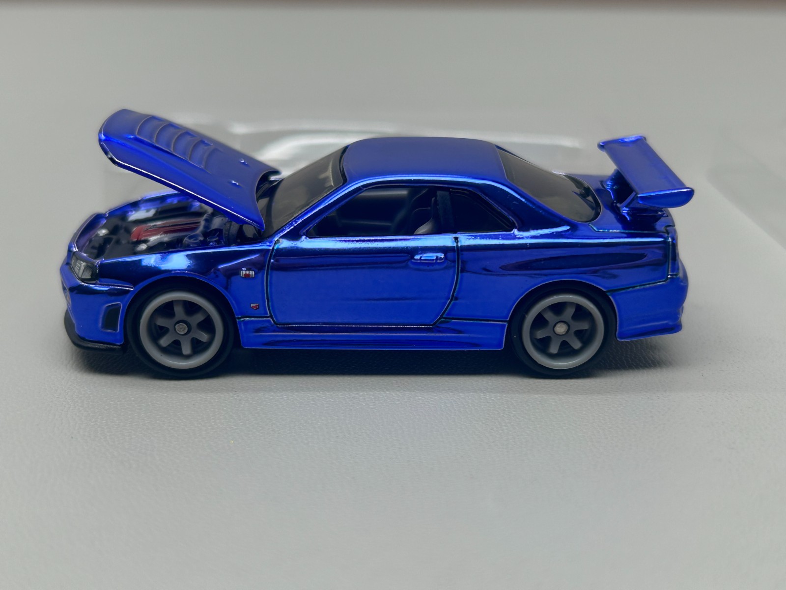 Hot Wheels 1/64 Nissan Skyline Blue GT-R R34 RLC Alloy Car Model