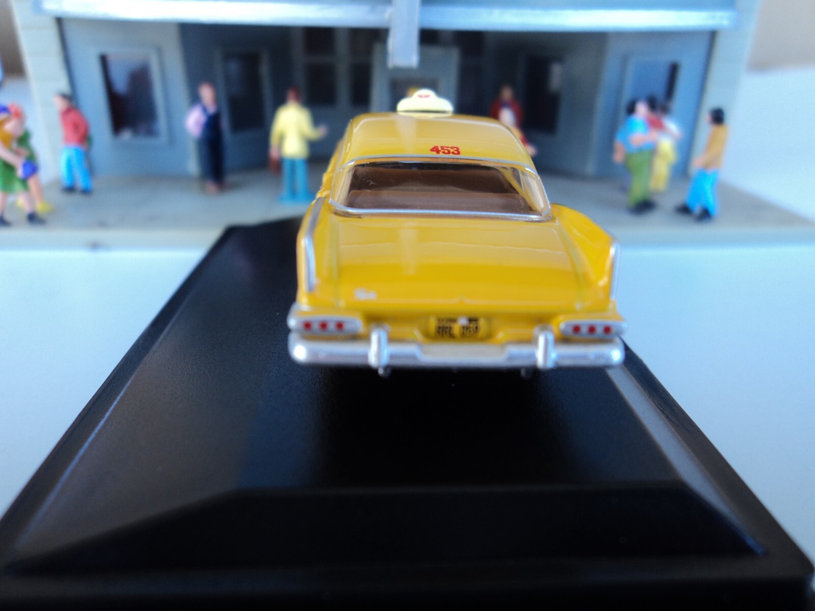 Oxford 1959 PLYMOUTH BELVEDERE Taxi Tanner Yellow Cab 1/87 HO diecast