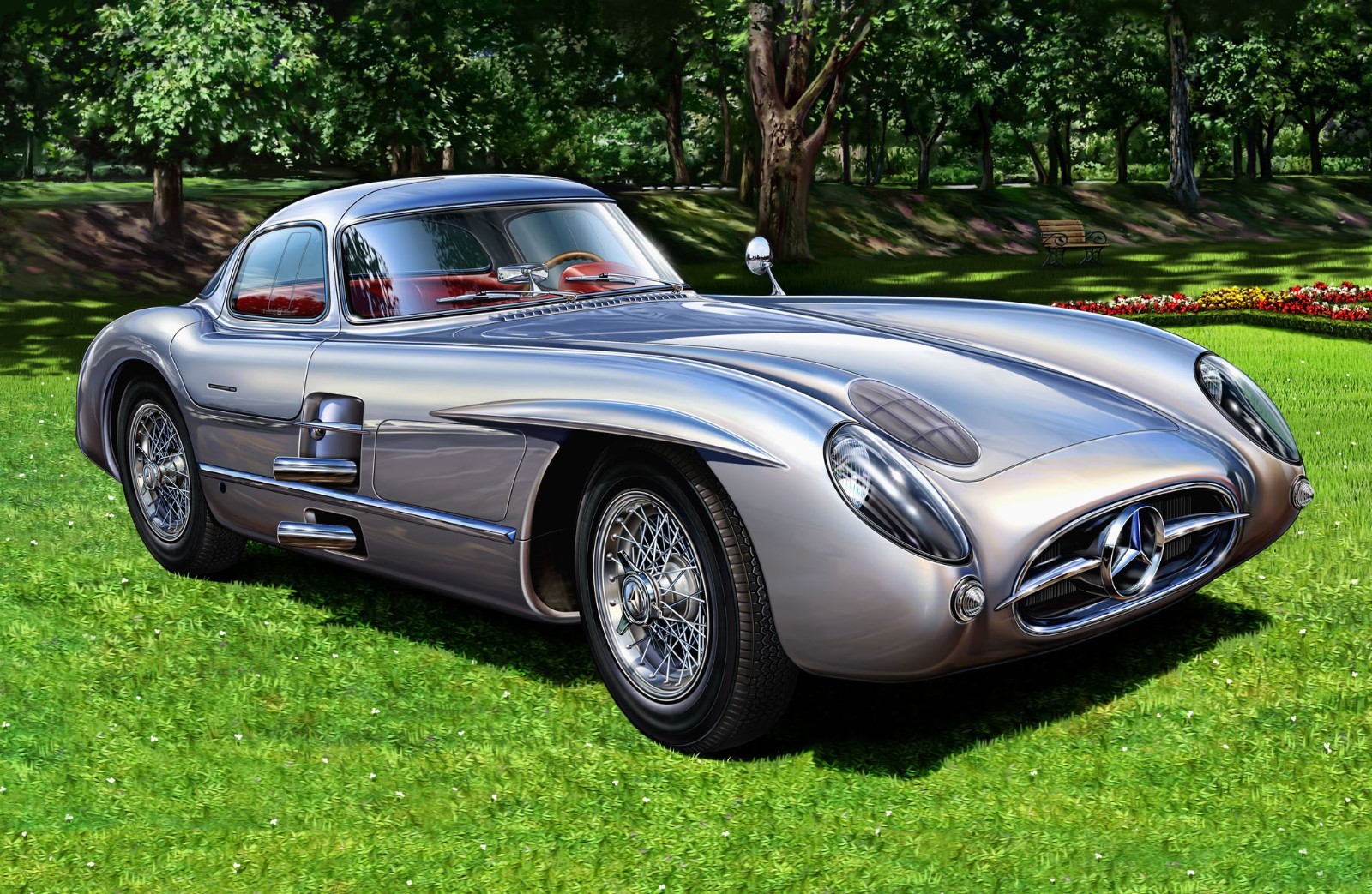 Mercedes Benz1:12LARGE SCALE GT Race Car Le Mans Custom Built18Metal Body24Model