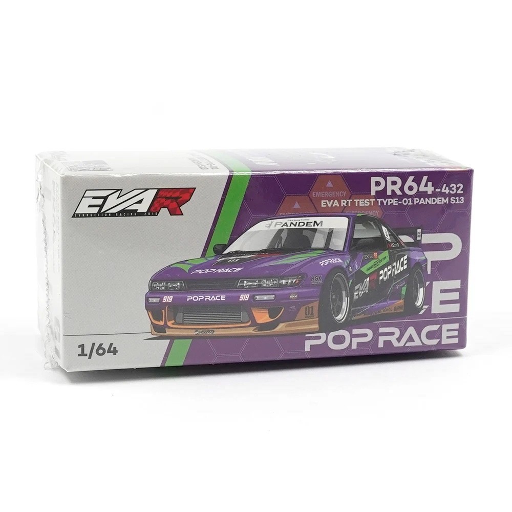 Pop Race 1:64 EVA RT Test Type-01 Pandem Nissan Silvia S13 PR640432