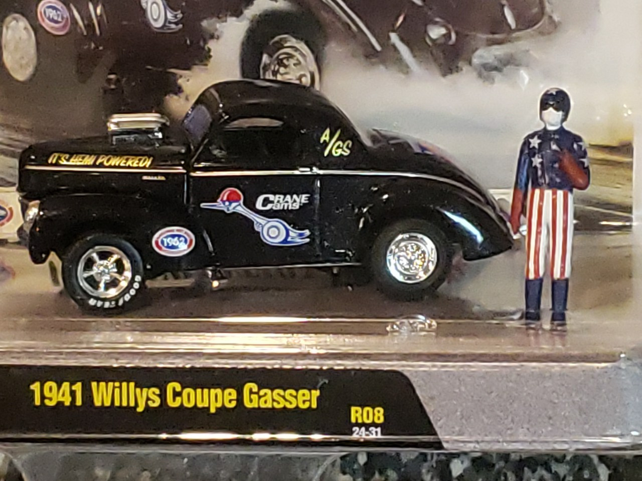 M2 Machines NHRA WinterNationals 1941 Willy’s Gasser Diorama Die Cast