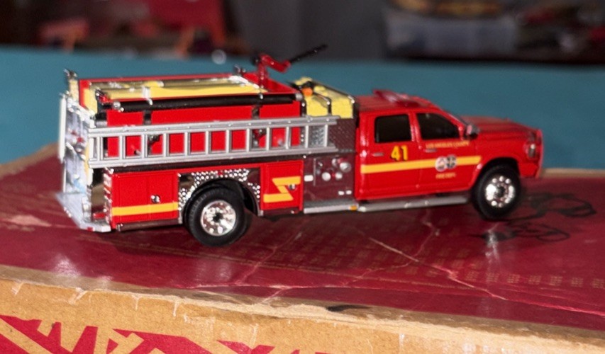 Kitbash Ram 5500 LAcFD Los Angeles County Fire Department Brush Patrol Truck 41
