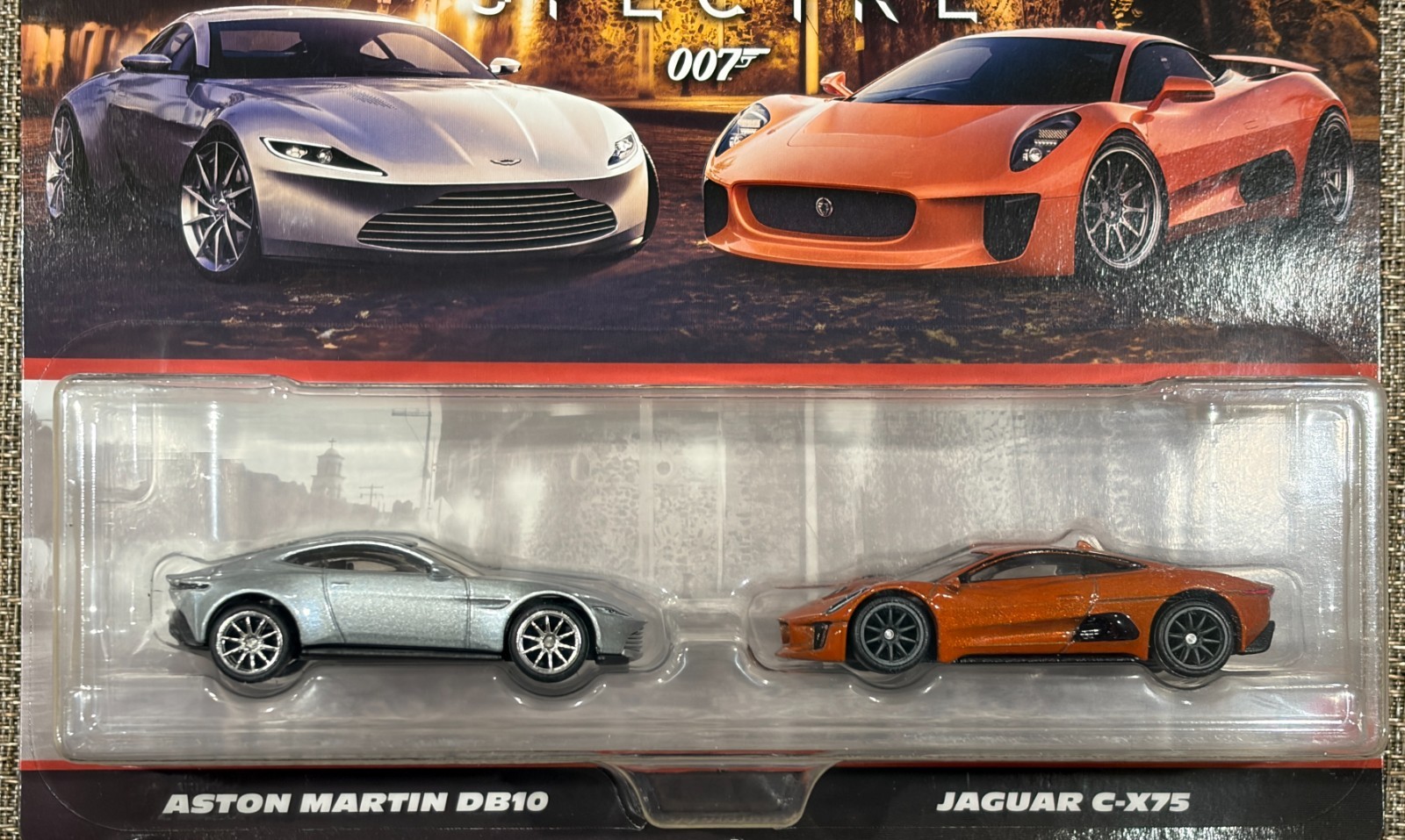 2025 Hot Wheels 2 Pack , Spectre James Bond , Aston Martin DB10 , Jaguar C-X75