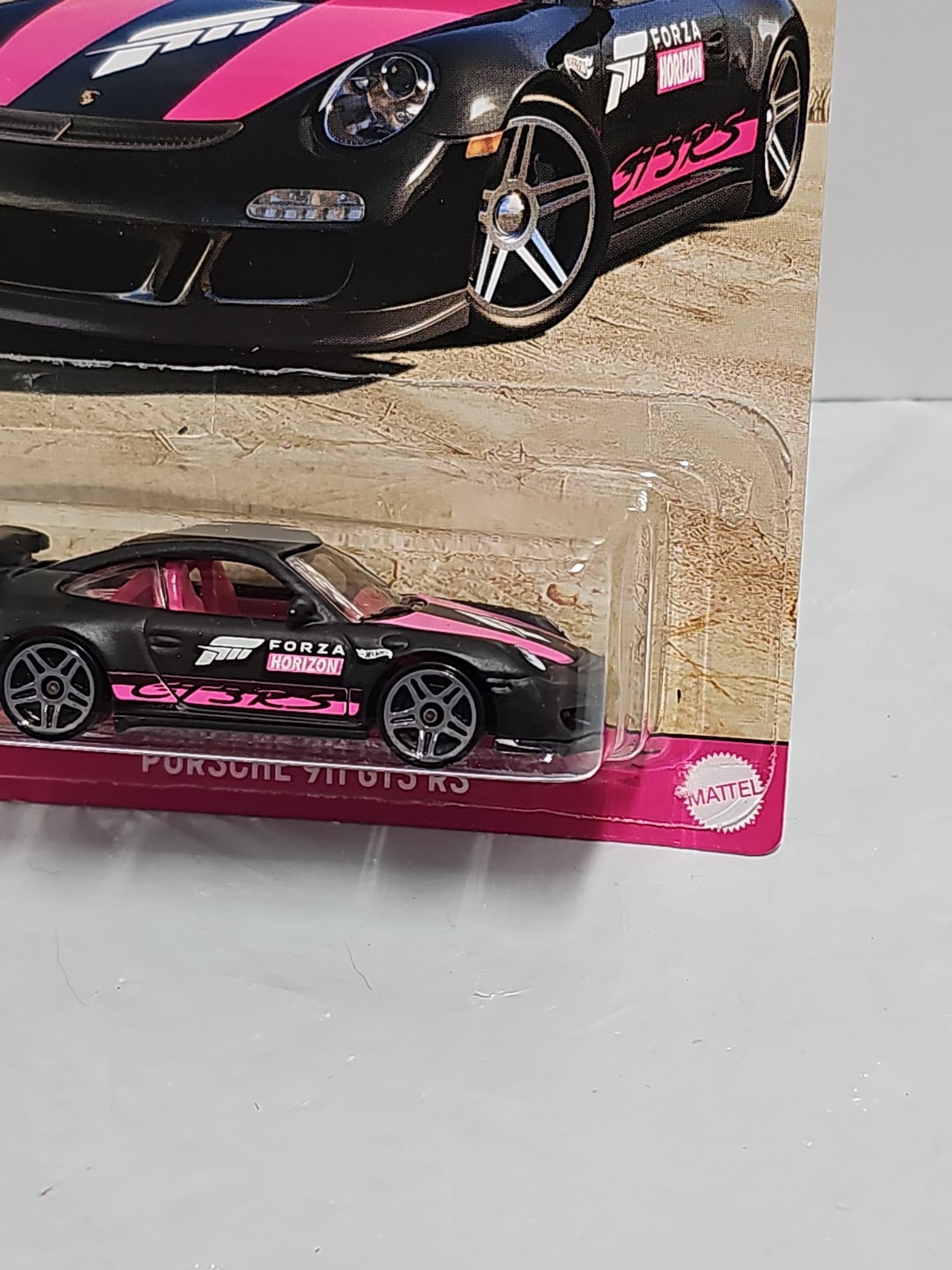 Hot Wheels 2021 Forza Horizon Porsche 911 GT3 RS 2/5 Black and Pink