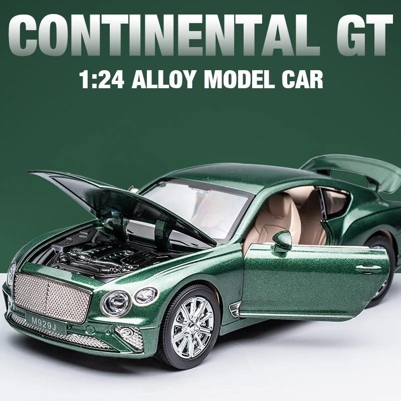 1:24 BENTLEY Continental GT Alloy Diecast Car Sound & Light Gift Collectible NEW