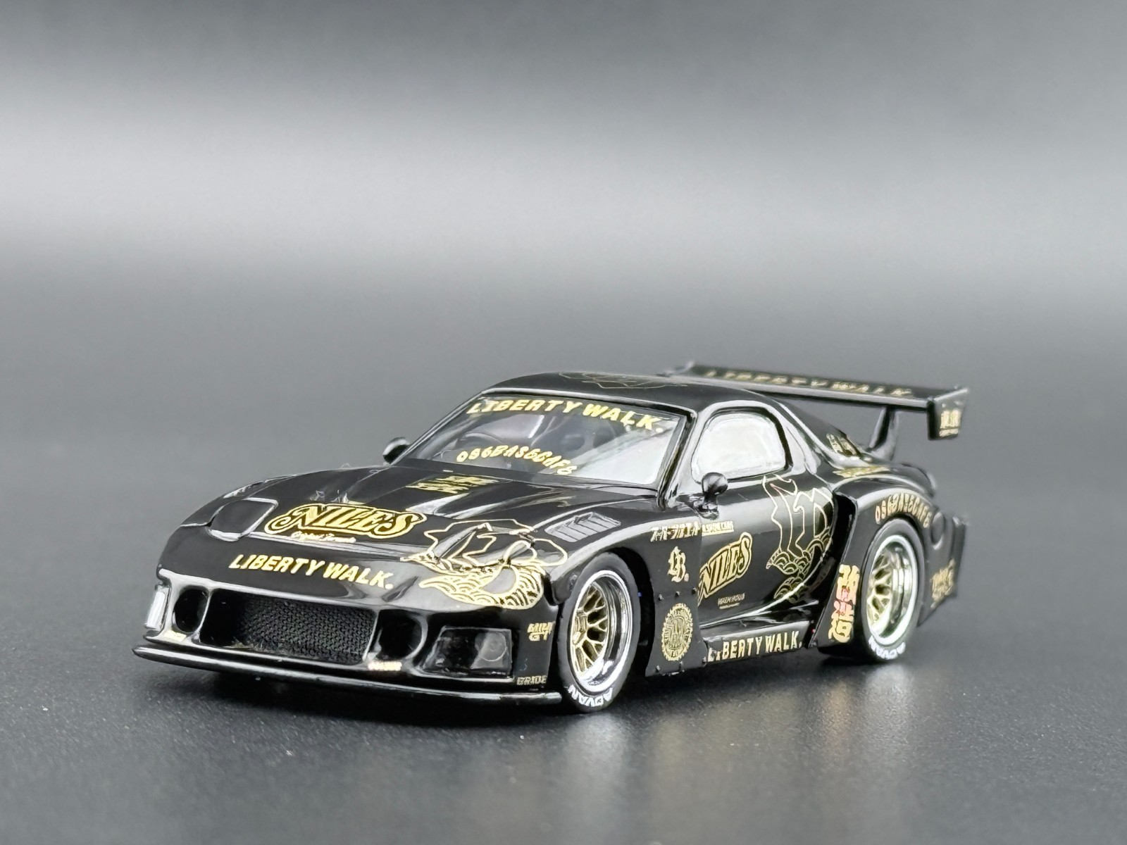Mini GT MAZDA RX-7 LB-Super Silhouette FD-NILES Black #1101 1/64