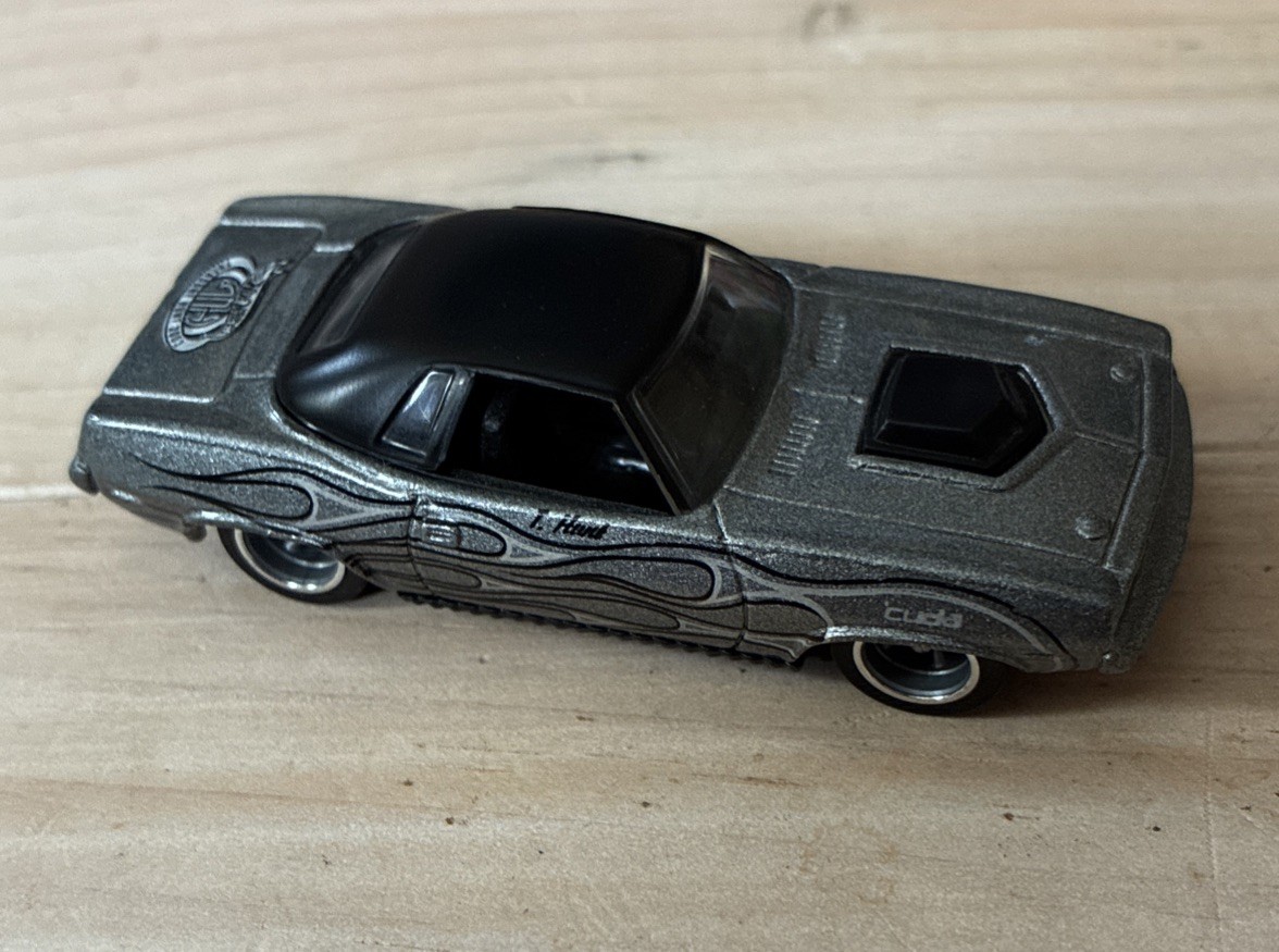 2003 Hot Wheels ’71 Plymouth GTX Silver / Black Treasure Hunt Loose
