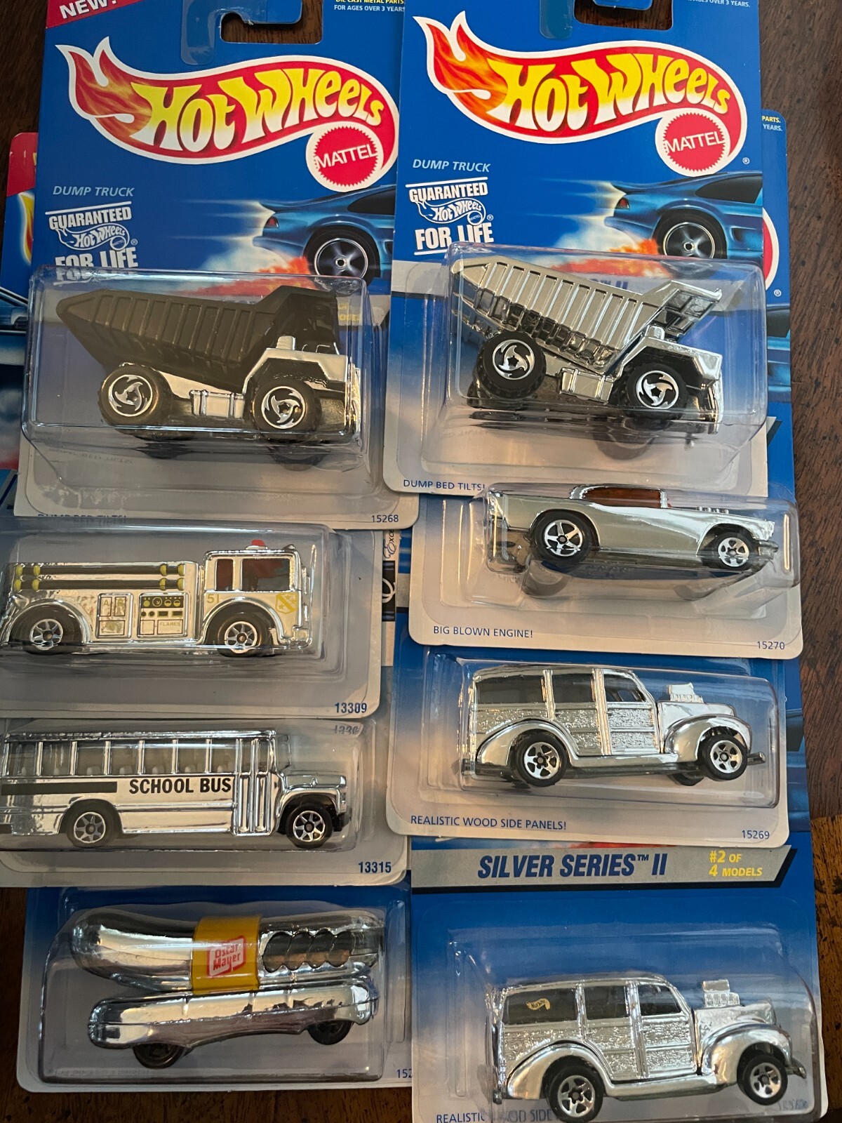 Hot Wheels Silver Series 1 and 2 NOC with Variants