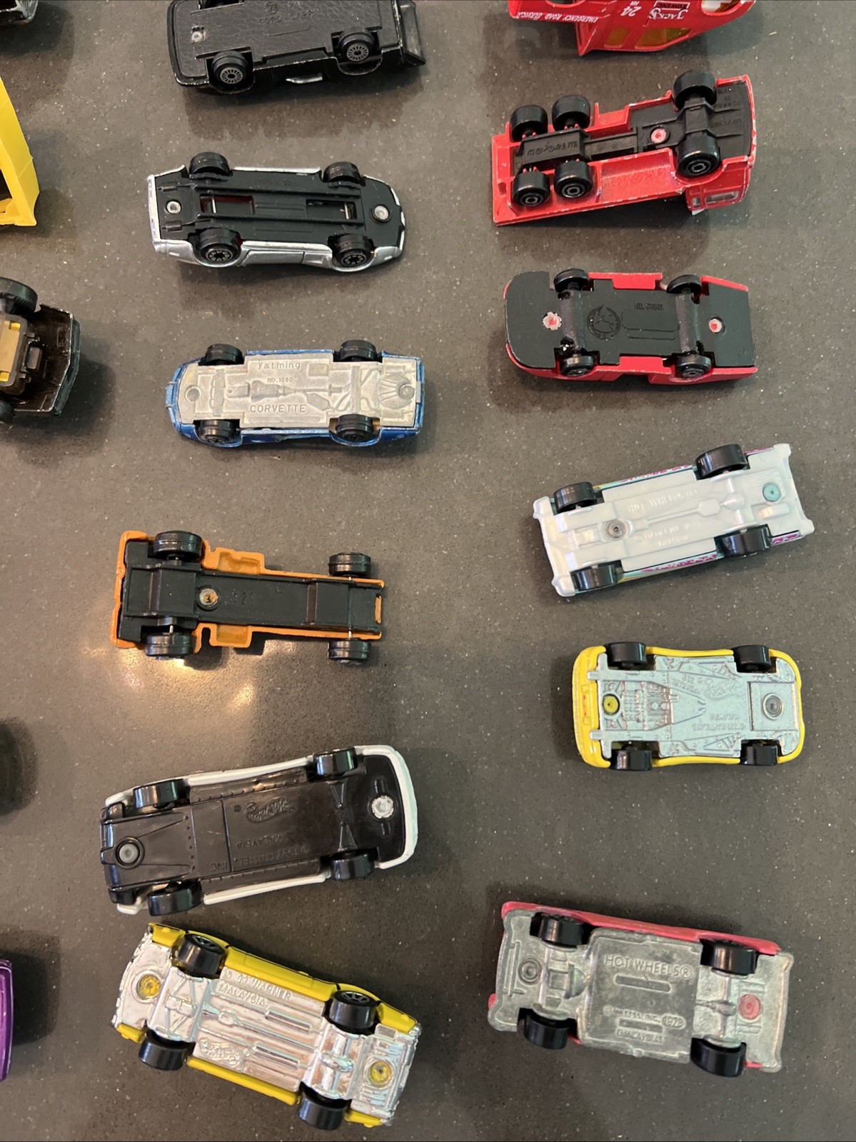 Lot Of 32 Diecast & Plastic Vintage Cars Trucks Mixed Brands See Description