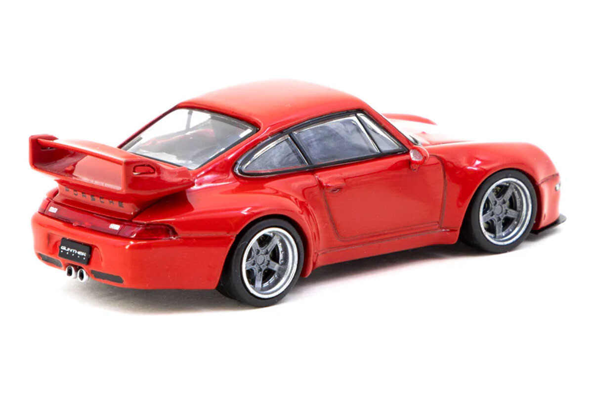 Tarmac 1/64 PORSCHE 911 (993) Remastered Gunther Werks Diecast Model Car -RED-