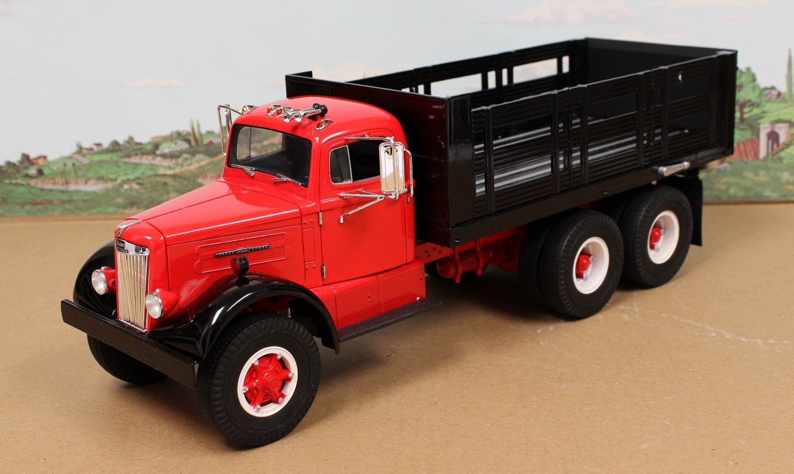 Fumby Street Motors 1957 White WC-22 Stake Truck 1:15 MIB Ltd Edition Red Black