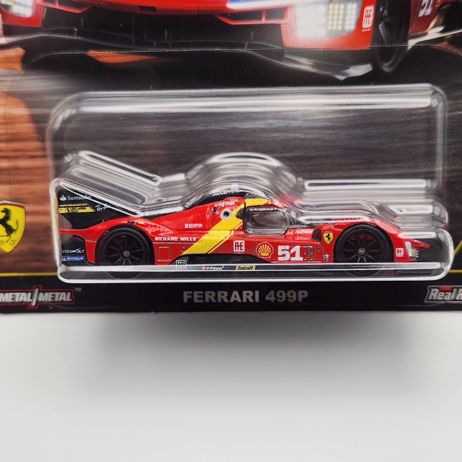 Hot Wheels Premium Ferrari 499P *DAMAGED CARD*