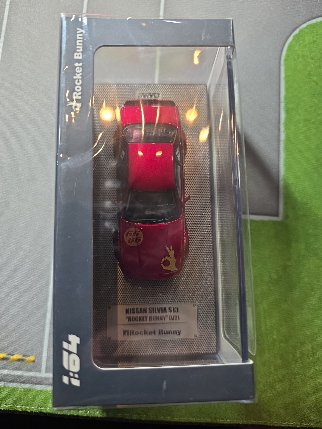 Nissan Silvia S13 Pandem Rocket Bunny V2 Red Metallic 1 64 Inno IN64S13V2RED