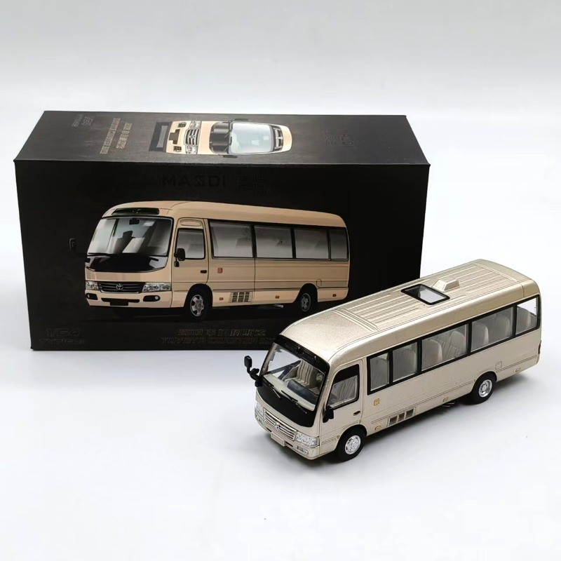 1:64 Coaster 2013 Minibus Die Cast Alloy Model Car Toyoace Hiace Collection New
