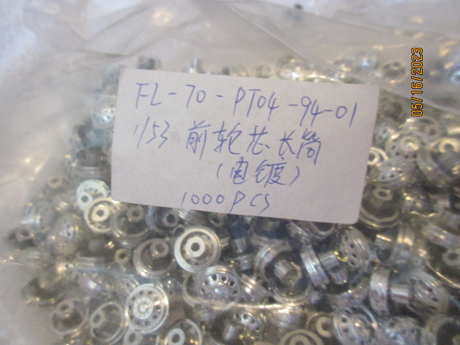Large Lot Tonkin 1/50 silver CHROME Aluminum color WHEELS Approx 300 pieces NEW