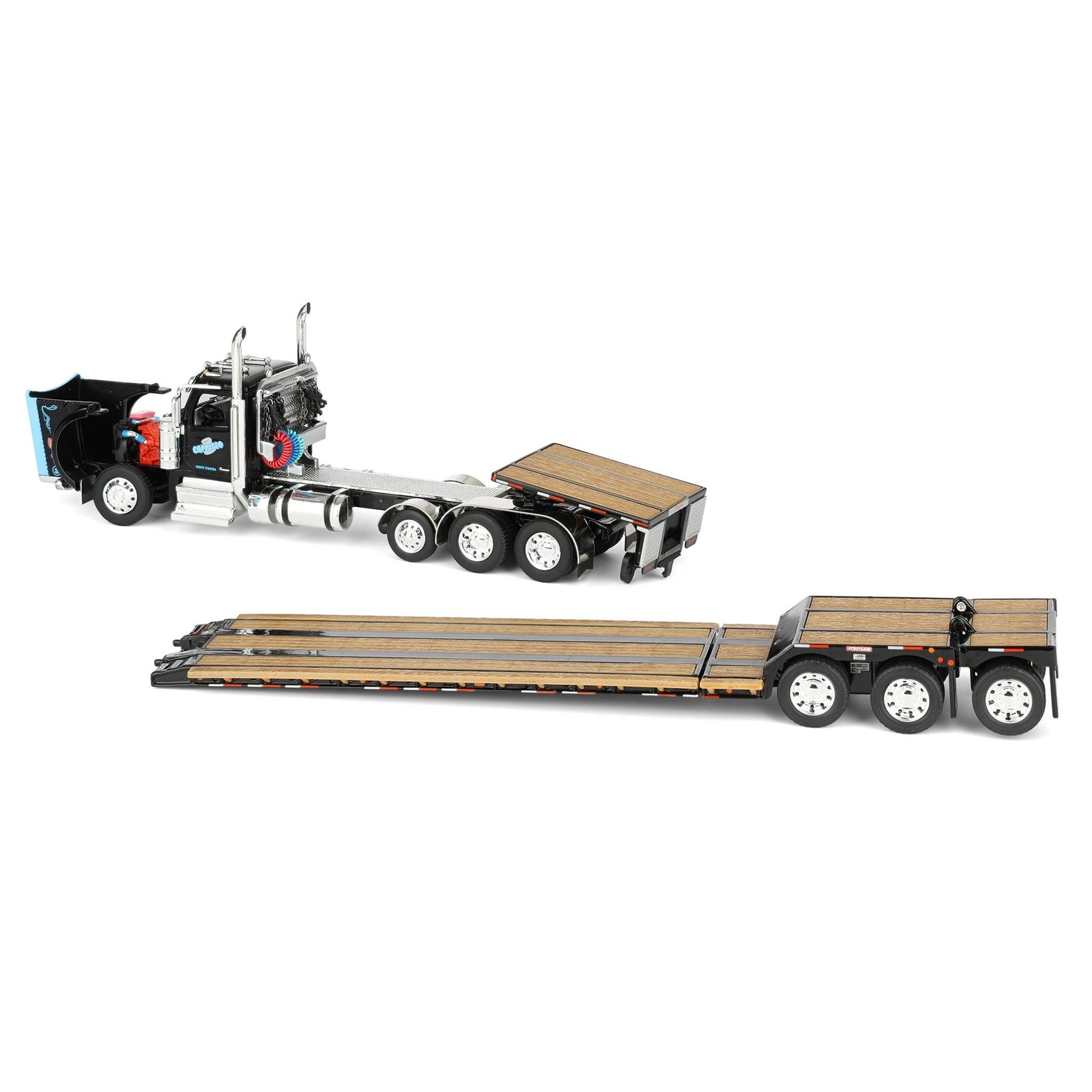 1/64 Peterbilt 589 Semi Truck with Fontaine Renegade LXT40 Lowboy, 60-2267