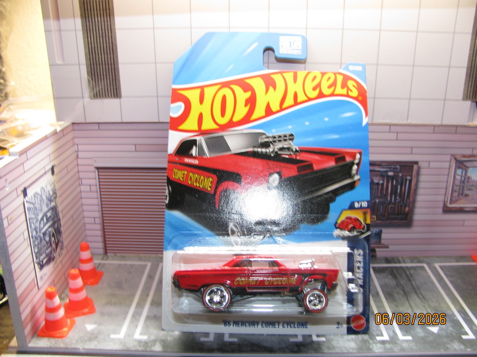 2026 Hot Wheels Red ‘65 Mercury Comet Cyclone, w/Real Riders Wheel Swap