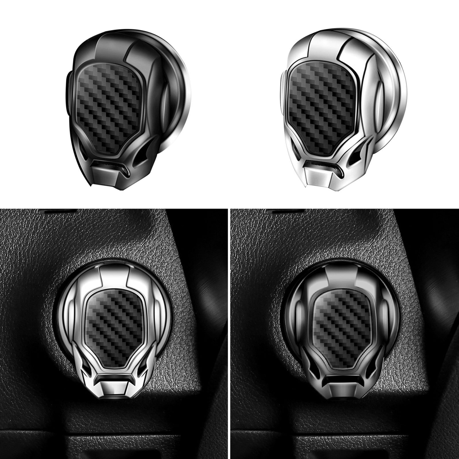 Universal Car Engine Start Stop Push Button Switch Decor Cover for Car Interior