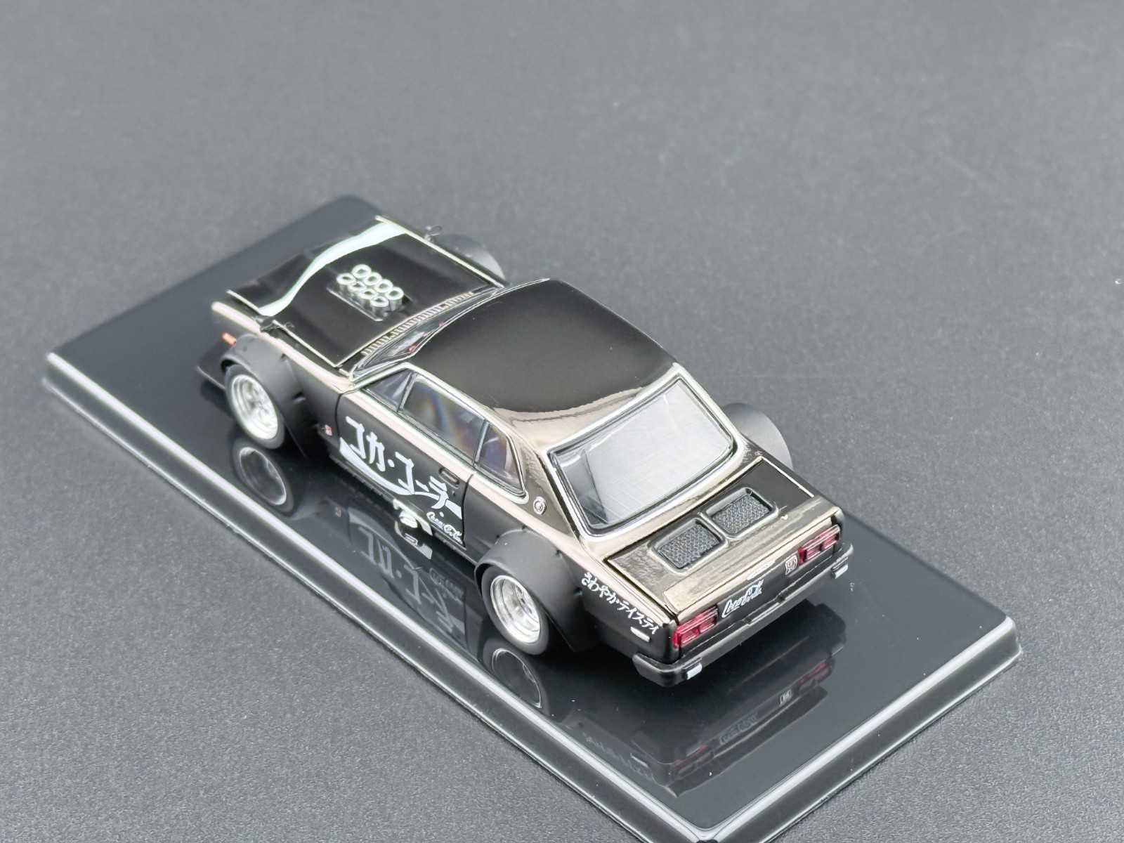 Pop Race Nissan Skyline GT-R Drift Coca Cola ZERO JP Black Chrome 640161 1/64
