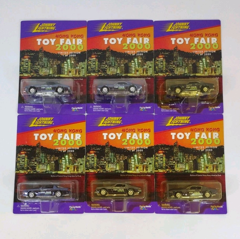Johnny Lightning 2000 Toyfair Hong Kong/New York Cars Set Of 6 In Shipped Box