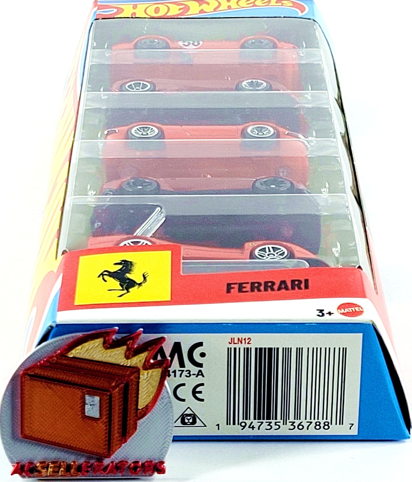 Hot Wheels 🟥🟥 FERRARI 🟥🟥 5 Pack w F40, 12Cilindri, 365 GTB4, SF90 & Dino