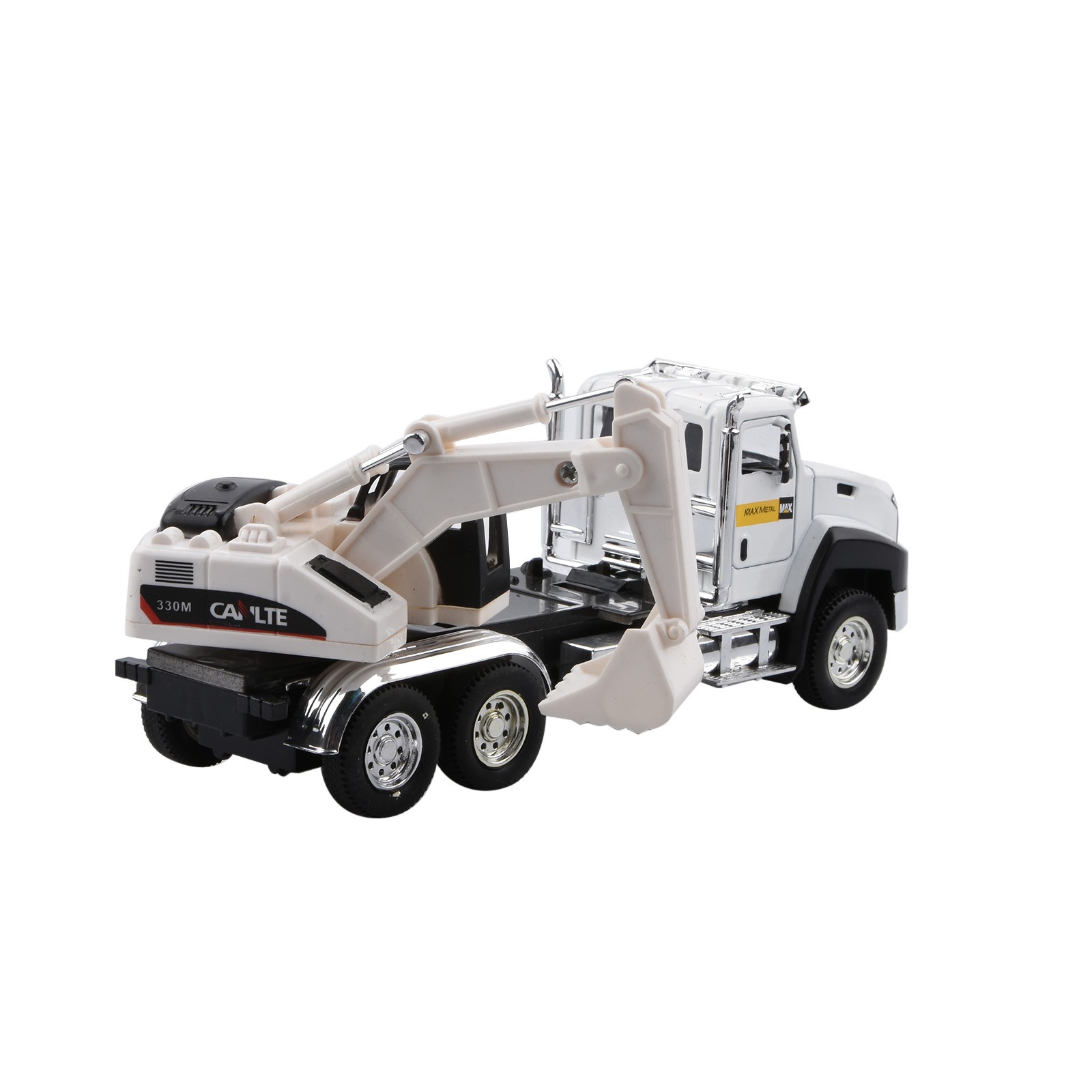 1:50 Engineering Alloy Truck Model Car Kid Toy Vehicle Gift/Decoration Pull Back