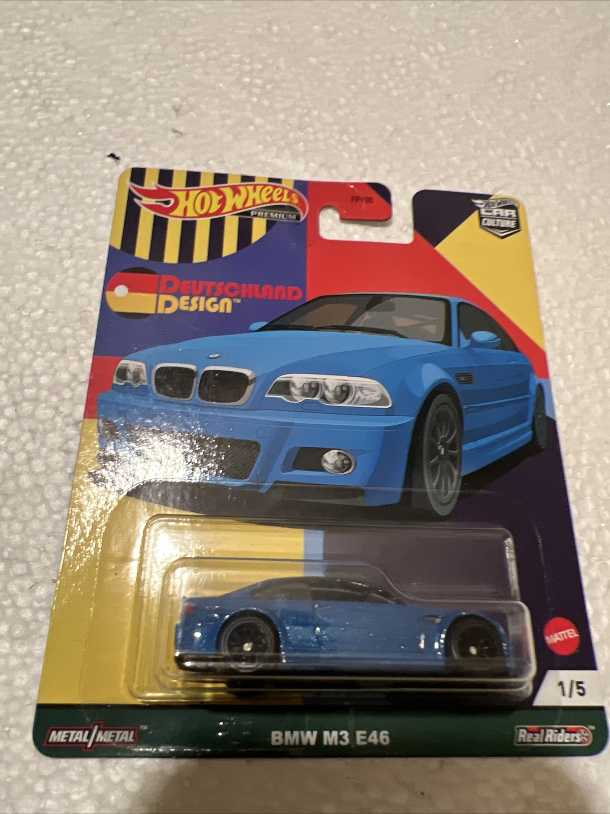 Hot Wheels 1:64 BMW M3 E46 Deutschland Design Diecast Car Model – GRJ72