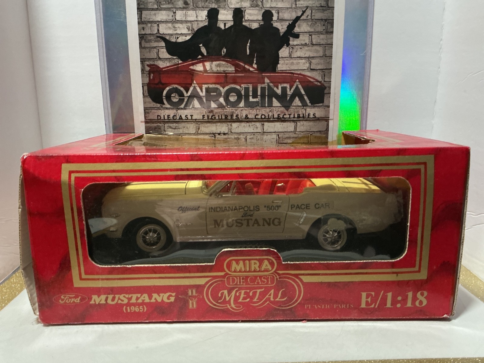 1:18 MIRA GOLDEN LINE FORD MUSTANG 1965 *BOX DAMAGED